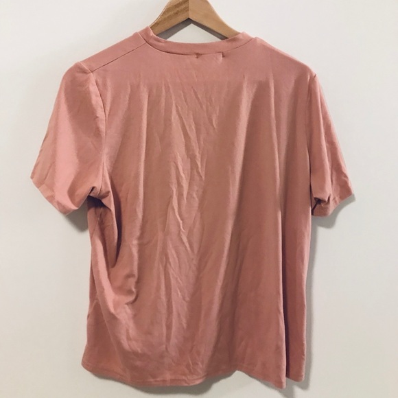 Boohoo Petite Dusty Rose Soft T-shirt - Picture 2 of 3